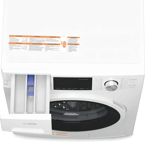 Vista 7 de KoolMore Combo de lavadora y secadora de carga frontal 2 en 1, 2.7 pies cúbicos, para apartamento, dormitorio, RV, 16 ciclos de lavado y 4 ciclos