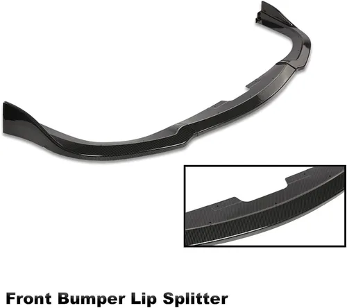Vista 8 de G-PLUS Alerón de parachoques delantero compatible con Subaru Impreza WRX STI 2006-2007 todos los modelos CS2 estilo PP negro sin pintar parachoques