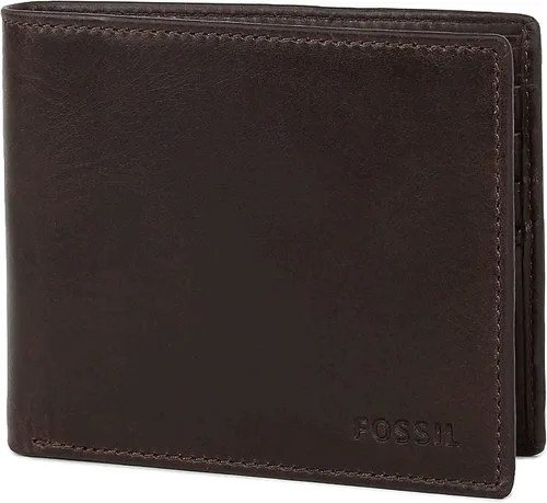 Vista 14 de Fossil Derrick - Cartera de piel con bloqueo RFID y funda extraíble para tarjetas