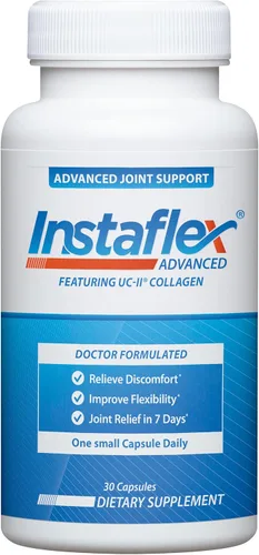 Vista 6 de Instaflex Apoyo avanzado para las articulaciones, suplemento de alivio articular formulado por médicos, con colágeno y 5 otros ingredientes