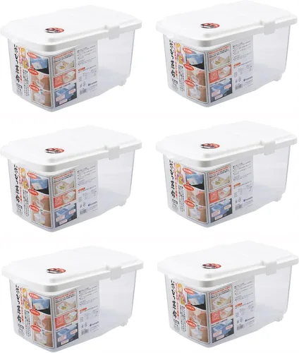 Vista 4 de JapanBargain, Japanese Rice and Pet Food Storage Container, Ideal for Dry Food, Dog Food, and Cat Food, 11 lbs, 1-Pack