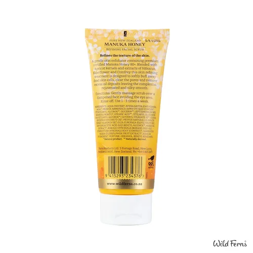 Vista 2 de Wild Ferns Exfoliante facial suave de miel de manuka