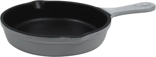 Vista 11 de Utensilios de cocina de hierro fundido esmaltado (Olla Mini 0,25 Qt., Glaciar)
