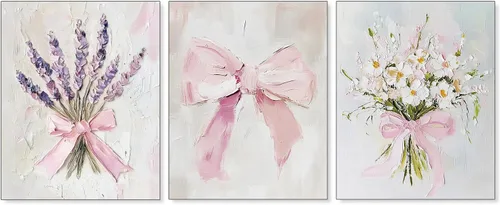 Vista 8 de Pleonox Juego de 4 impresiones artísticas florales de hortensias con lazo azul coqueta verde salvia de 8 x 10 pulgadas, con texto en inglés «How