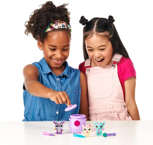 Vista 2 de Magic Mixies Mixlings Sparkle Magic Mega 4 unidades, varita mágica revela poder mágico, para niños de 5 años en adelante
