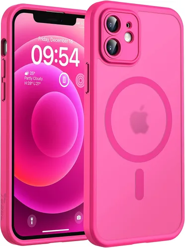 Vista 201 de TOCOL Funda para iPhone 11, compatible con Magsafe, protección completa de cámara, imanes integrados, protección contra caídas, funda translúcida