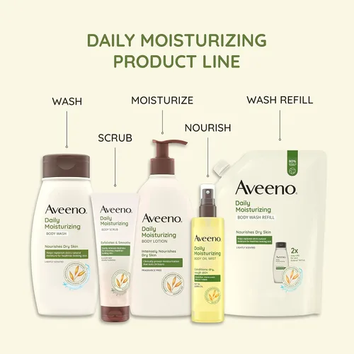 Vista 5 de Loción humectante diaria Aveeno, 8 onzas, Lotion, 8 onzas