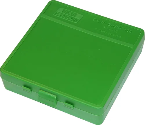 Vista 10 de MTM Caja para munición con tapa abatible de 100 balas, 40/45/10 mm, calibre (Azul claro)