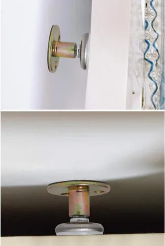 Vista 8 de LIFKOME 4 unids estabilizador anticolisión cabecera fijador cama anti sacudidas herramienta cabecera soporte de pared anti temblor cabecera tapón