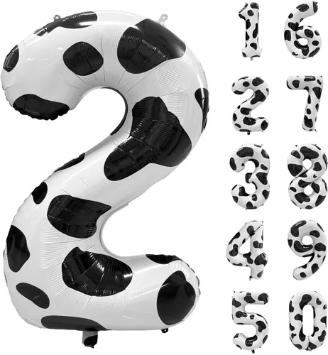 Vista 114 de Globos gigantes de helio de aluminio de 40 pulgadas, color negro, globos digitales grandes del número 0 para decoración de fiesta de cumpleaños