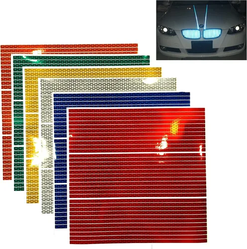 Vista 5 de customTAYLOR33 Tiras rectas reflectantes de alta intensidad - (33) tiras de 12 pulgadas (varios colores) (negro)