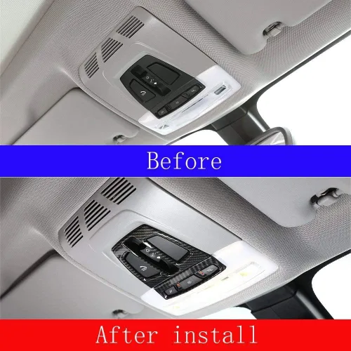 Vista 2 de YIWANG Cubierta de luz de lectura delantera para interior de automóvil ABS para BMW 1 2 3 4 Series F20 F21 F45 F46 F30 GT F34 para BMW X1 F48 X5 F15