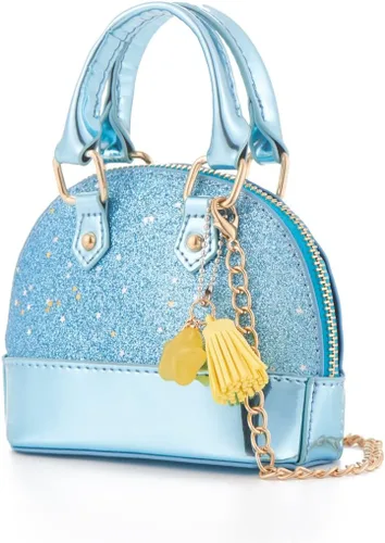 Vista 5 de YiSu Princess Little Girls Purses Toddler kids Crossbody Bag Wall et Shell Shape Handbags for girls cute Tote (blue)