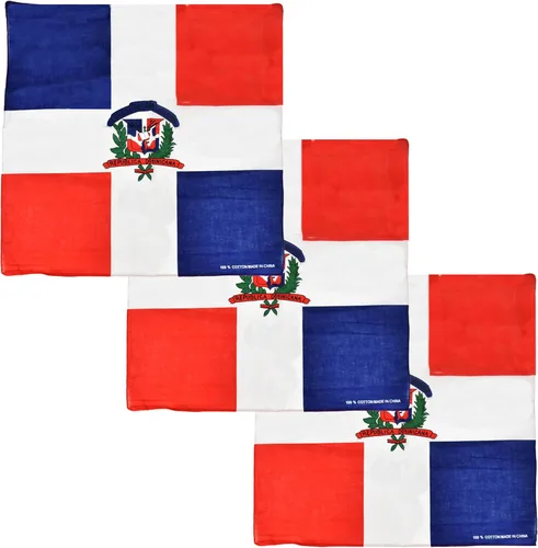 Vista 19 de Motique Accessories Juego de 3 bandanas grandes de algodón - Banderas del Caribe