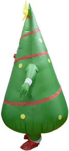 Vista 2 de Luxanna Disfraz inflable para adultos, Navidad, Halloween, fiesta, cosplay, traje de hombre y mujer, disfraz divertido de cuerpo completo