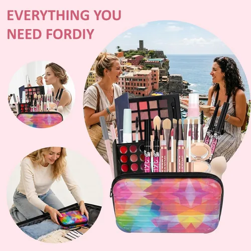 Vista 9 de Kit de maquillaje todo en uno para adolescentes, juego de regalo de maquillaje para mujeres, caja de regalo para las fiestas, paquete esencial