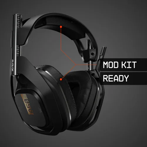 Vista 7 de ASTRO Gaming A50 Wireless Headset Base Station Gen 4 - Compatible with Xbox Series XS Xbox One PC Mac - BlackGold