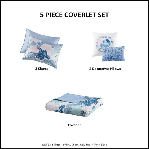 Vista 6 de Intelligent Design Juego de Edredón Reversible de Algodón para Niños - Diversión Vibrante, Estampado Juguetón, Ropa de Cama para Niños de Todas