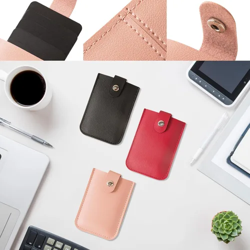 Vista 5 de huxihom Cardcarie - Organizador extraíble para tarjetas de crédito, 3 unidades, tarjetero para mujeres, cartera para tarjetas de crédito, cartera