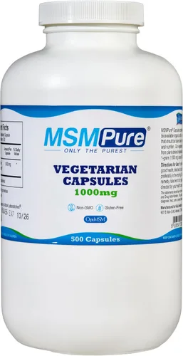 Vista 2 de KALA HEALTH MSMPure MSM Cápsulas 500 unidades y MSM Cream paquete de 2 onzas
