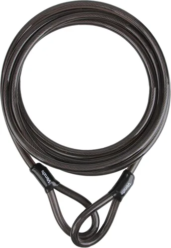 Vista 8 de Venzio - Cable de bloqueo de bicicleta resistente de 4 pies, 0.472 in (1/2 pulgada) con bucles Cable de bloqueo de acero de seguridad, cadena