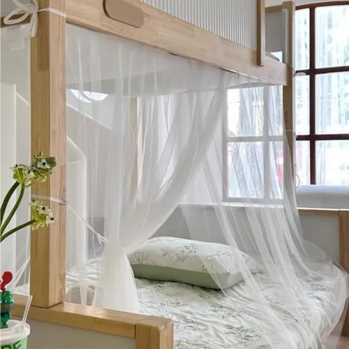 Vista 9 de 4 postes esquineros para dormitorio de estudiantes, litera, mosquitera, mosquitera, cortinas de cama para estudiantes, dormitorio, escuela