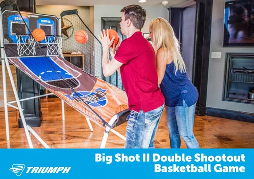 Vista 4 de Triumph Sports juego de baloncesto "Big shot" 8 en 1 para dos jugadores
