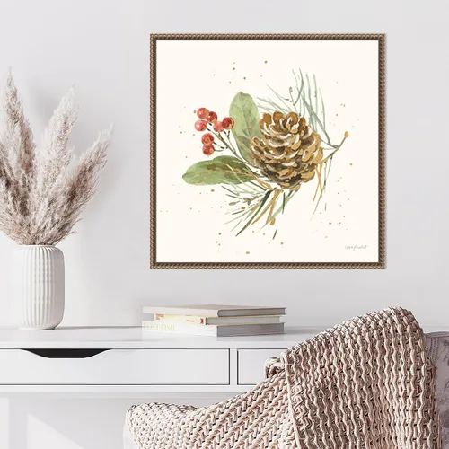 Vista 5 de Amanti Art Lienzo enmarcado para pared, 22 x 22 pulgadas, flores de invierno VI por Lisa Audit, lienzo enmarcado para pared, obras de arte