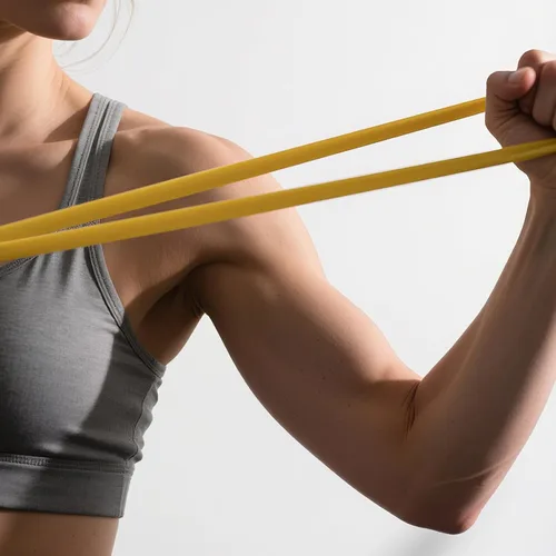 Vista 3 de Juego de bandas de resistencia de goma, bandas elásticas de entrenamiento para hombres y mujeres, kit de bandas de fitness resistentes para gimnasio