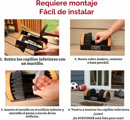 Vista 5 de El limpiador original de botas y zapatos de Scrusher es duradero y resistente a la intemperie
