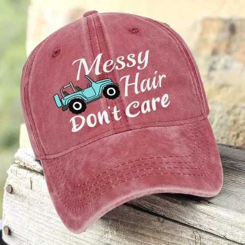 Vista 4 de Gorra de béisbol ajustable con hebilla de algodón de mezclilla estilo vintage