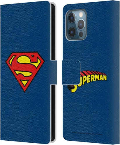 Vista 56 de Head Case Designs Funda de piel con licencia oficial de Superman DC Comics con logotipos negros y rojos compatible con Apple iPhone 11
