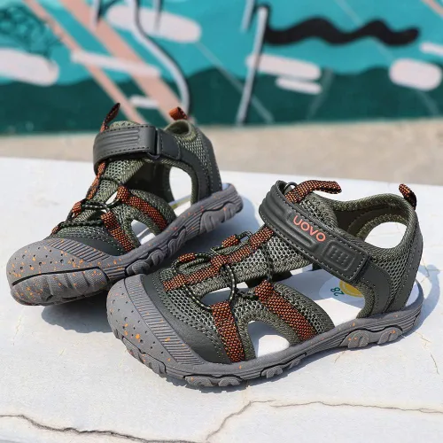 Vista 2 de UOVO Boys Girls Sandals Kids Summer Sandals Toddler Little Boys Closed Toe Athletic Hiking Outdoor Sport Sandals Size 6.5 Toddler to 3.5