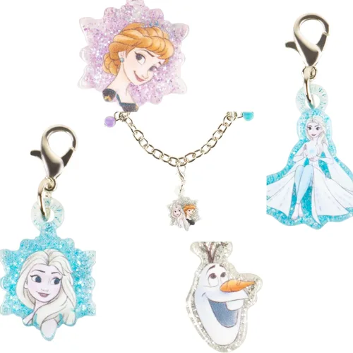 Vista 2 de LUV HER Conjunto de pulsera y joyería de disfraz para niñas con dijes de juguete y caja de regalo - Edades 3+ Frosten