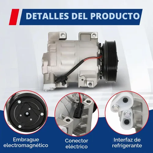 Vista 5 de waltyotur Reemplazo de Compresor de A/C AC para Nissan Altima 2007-2012, Nissan Sentra 2.5L 2007-2012 CO 10886C 92600JA00A