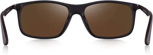 Vista 4 de Gafas de sol polarizadas para hombre de OLIEYE con marco de metal y lentes HD