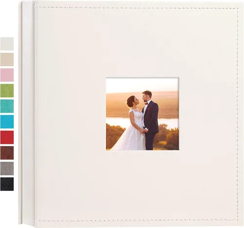 Vista 33 de potricher Álbum de fotos pequeño de 4 x 6 pulgadas, 100 fotos, cubierta de cuero, libro de fotos con 100 bolsillos horizontales para familia, boda