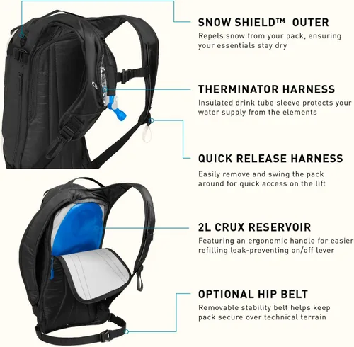 Vista 7 de CamelBak Powderhound 12 Mochila de Hidratación para Nieve 70oz
