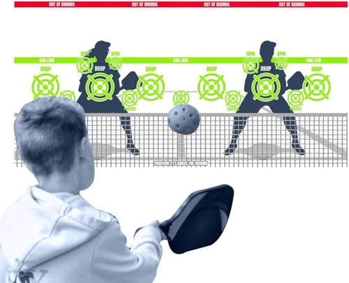 Vista 9 de Modfamily - Póster de tablero de práctica de Pickleball Dink Pad Rebounder Training Aid – Mejora tu juego de pickle-ball dinks y reflejos