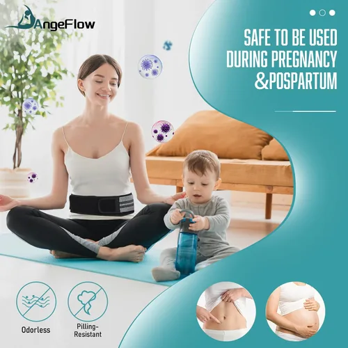 Vista 5 de Cinturón sacroilíaco para mujeres y hombres – Cinturón de articulación SI utilizado para aliviar la ciática, articulaciones, pelvis, espalda baja