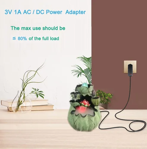 Vista 7 de Fuente de alimentación de 3 voltios 1A DC Adaptador de alimentación de 3 W 100-240V AC a CC 3 voltios 1amp 0.8A 0.5A 450mA Convertidor Transformador