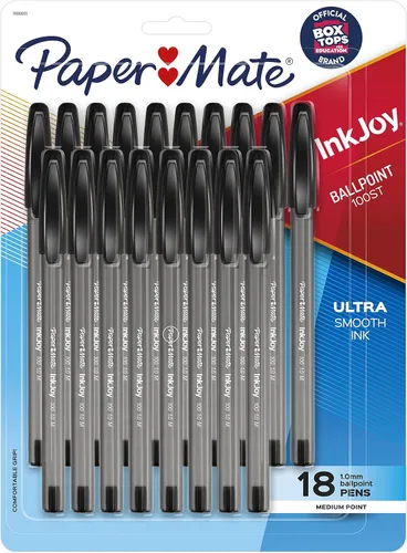 Vista 8 de Paper Mate InkJoy 100ST Bolígrafos de Punta Media (1.0mm), Surtidos, 18