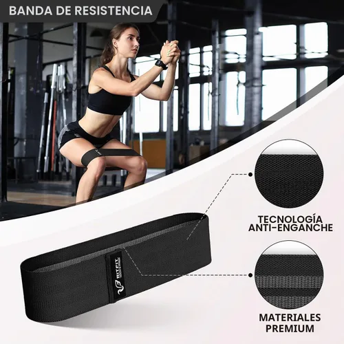 Vista 5 de RitFit 7PCS Barbell Squat Pad Set, Hip Thrust & Lunges Includes Resistance Band, 2 Safety Straps, 2 Gym Ankle Straps & Carry Bag, Upgraded Neck &