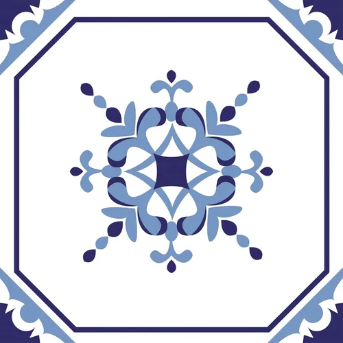 Vista 19 de Pegatinas de Azulejos Estilo Azulejo Español Portugués Despegar y Pegar para Salpicadero Juego de 16 piezas (3.9_10)