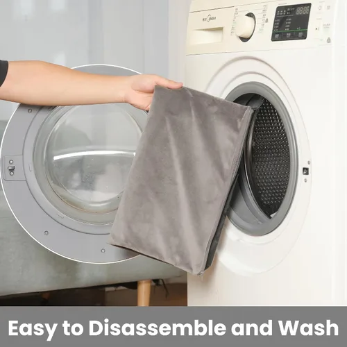 Vista 4 de Almohadilla térmica para exteriores, cama térmica para mascotas para perros pequeños, medianos, grandes y gatos, control automático de temperatura