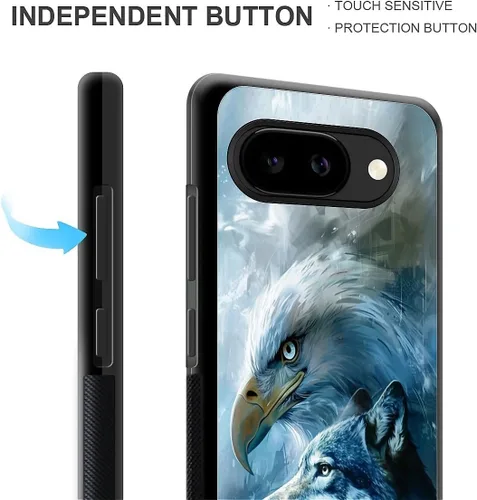 Vista 1024 de Compatible con Google Pixel 4A 5G Mobile Case Creative Acrylic Panel trasero Silicona Protección Grip especialmente diseñado para Google Pixel 4A 5G