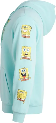 Vista 5 de Nickelodeon Mens SpongeBob and Patrick Fleece Sweatshirt Men and Womens Unisex Pullover Hoodie (Size S-XL)