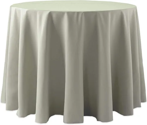 Vista 41 de Ultimate Textile Cotton-Feel - Mantel redondo de 90 pulgadas para comedor, color berenjena, color morado