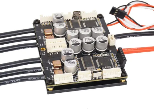 Vista 5 de FLIPSKY Dual FSESC 4.20 Plus (basado en ESC) con interruptor anti-parking Disipador de calor de aluminio anodizado integrado monopatín controlador