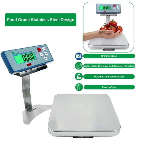 Vista 3 de Báscula de alimentos certificada NSF de 25 libras x 0.005 libras con control de porciones con tara infrarroja inalámbrica